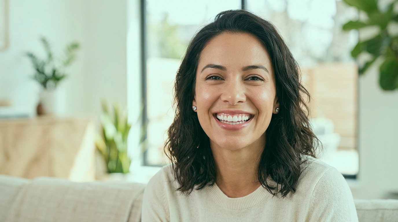Healthy confident smile after using Dental Pro 7